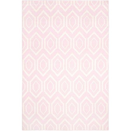 SAFAVIEH 9 x 12 ft. Large Rectangle Shag and Flokati Pink Hand Tufted Rug SG640P-9